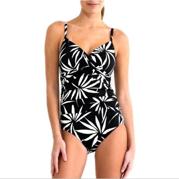 Embrace Your Curves Miracle Brands Women's XL (16-8) Josephine 1pc Swimsuit NWT - Picture 1 of 5